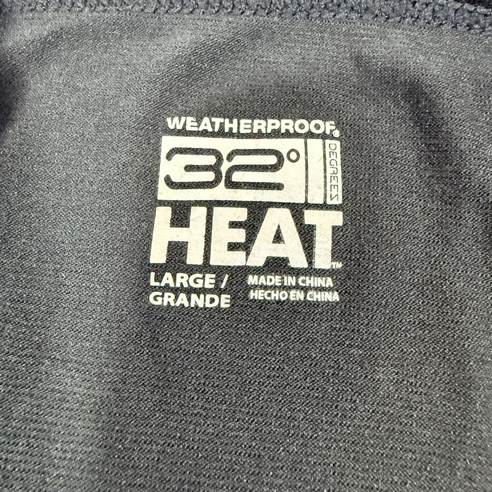 Weatherproof 32 Degrees Heat Shirt Mens L Black Good Thermal Base Layer Top